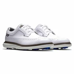 FootJoy Men's Traditions Golf Shoes -Golf Sales Store footjoy traditions golf shoes white gray navy 05 41462.1636977356