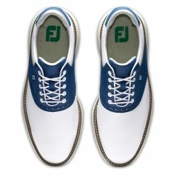 FootJoy Men's Traditions Golf Shoes -Golf Sales Store footjoy traditions golf shoes white navy gray 03 29077.1669393223