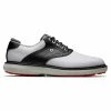 FootJoy Men's Traditions Spikeless Golf Shoes -Golf Sales Store footjoy traditions spikeless golf shoes white black 01 77413.1678140732