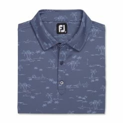 FootJoy Tropic Golf Print Lisle Self Collar Polo 25 FootJoy Tropic Golf Print Lisle Self Collar Polo -Golf Sales Store footjoy tropic golf print lisle self collar polo bluestone denim 04 23864.1673906601
