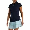 FootJoy Women's Cap Sleeve Tonal Stripe Polo -Golf Sales Store footjoy womens cap sleeve tonal stripe polo navy 01 42955.1673900121