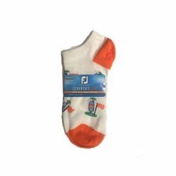 FootJoy Women's ComfortSof Low Cut 19th Hole Print Fashion Sock -Golf Sales Store footjoy womens comfortsof low cut 19th hole print fashion sock orange 01 34759.1671653296