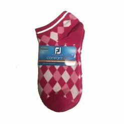 FootJoy Women's ComfortSof Low Cut Argyle Print Fashion Sock -Golf Sales Store footjoy womens comfortsof low cut argyle print fashion sock pink 01 49444.1673901781