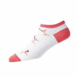 FootJoy Women's ComfortSof Low Cut Martini Print Fashion Sock -Golf Sales Store footjoy womens comfortsof low cut martini print fashion sock white orange 01 99457.1671653579