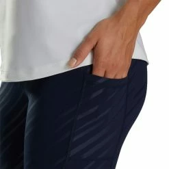 FootJoy Women's Embossed Legging 12 FootJoy Women's Embossed Legging -Golf Sales Store footjoy womens embossed legging navy 03 19430.1678206780