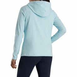 FootJoy Women's Full-Zip Hoodie 30 FootJoy Women's Full-Zip Hoodie -Golf Sales Store footjoy womens full zip hoodie sky heather 03 96529.1676589239