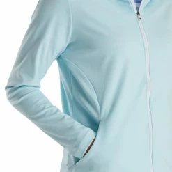 FootJoy Women's Full-Zip Hoodie 32 FootJoy Women's Full-Zip Hoodie -Golf Sales Store footjoy womens full zip hoodie sky heather 04 11648.1676588627