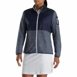 FootJoy Women's Full-Zip Space Dye Mid-Layer -Golf Sales Store footjoy womens full zip space dye mid layer navy 02 46049.1676588290