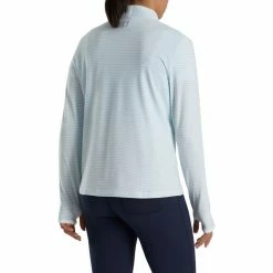 FootJoy Women's Half-Zip Tonal Stripe Mid-Layer -Golf Sales Store footjoy womens half zip tonal stripe mid layer sky 03 26047.1676580500