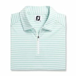 FootJoy Women's Heather Stripe Polo -Golf Sales Store footjoy womens heather stripe polo aquamarine 05 94232.1631901194