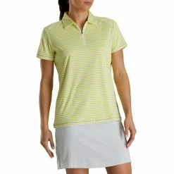 FootJoy Women's Heather Stripe Polo -Golf Sales Store footjoy womens heather stripe polo citrus 02 27872.1631901194