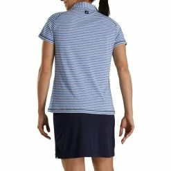 FootJoy Women's Heather Stripe Polo -Golf Sales Store footjoy womens heather stripe polo cobalt 03 79249.1631901195