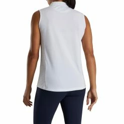 FootJoy Women's Open Placket Sleeveless Polo -Golf Sales Store footjoy womens open placket sleeveless polo white 03 92749.1673285373