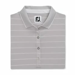 FootJoy Women's Pique Pinstripe Half Sleeve Polo -Golf Sales Store footjoy womens pique pinstripe half sleeve polo light grey heather 04 93987.1673903510
