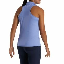 FootJoy Women's Ribbed Sleeveless Polo -Golf Sales Store footjoy womens ribbed sleeveless polo violet 03 09071.1676594319