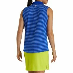 FootJoy Women's Sleeveless Pinstripe Polo -Golf Sales Store footjoy womens sleeveless pinstripe polo cobalt 03 56851.1633122943