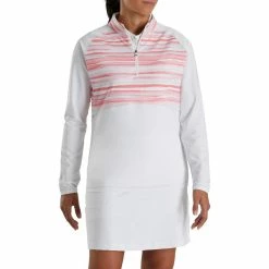 FootJoy Women's Watercolor Half-Zip Mid-Layer -Golf Sales Store footjoy womens watercolor half zip mid layer white 02 75951.1676580016