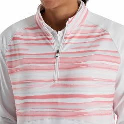 FootJoy Women's Watercolor Half-Zip Mid-Layer -Golf Sales Store footjoy womens watercolor half zip mid layer white 04 88961.1676598409