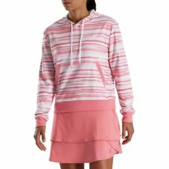 FootJoy Women's Watercolor Pullover Hoodie -Golf Sales Store footjoy womens watercolor pullover hoodie bright coral 02 99141.1676598875