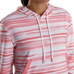 FootJoy Women's Watercolor Pullover Hoodie -Golf Sales Store footjoy womens watercolor pullover hoodie bright coral 04 12161.1676583418