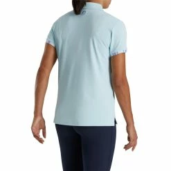 FootJoy Women's Watercolor Trim Polo -Golf Sales Store footjoy womens watercolor trim polo sky 03 73034.1676589942
