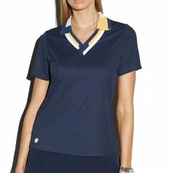 GGBLUE Elisha Polo -Golf Sales Store ggblue elisha polo navy white midas 01 36115.1649879330