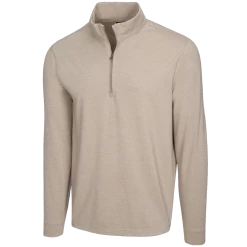 Greg Norman Heathered 1/4 Zip Mock -Golf Sales Store greg norman heathered 1 4 zip mock bamboo heather 01 14060.1632774997