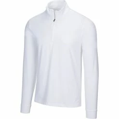 Greg Norman Heathered 1/4 Zip Mock -Golf Sales Store greg norman heathered 1 4 zip mock white 01 42486.1632774996