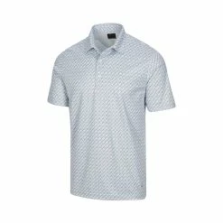 Greg Norman ML75 Microlux Iron Print Polo -Golf Sales Store greg norman ml75 microlux iron print polo shark grey 01 79575.1644349993