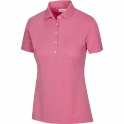 Greg Norman Women's Freedom Micro Pique Short Sleeve Polo -Golf Sales Store greg norman womens freedom micro pique short sleeve polo coral guava 01 03959.1659043413
