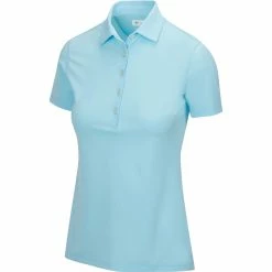 Greg Norman Women's Freedom Micro Pique Short Sleeve Polo -Golf Sales Store greg norman womens freedom micro pique short sleeve polo seaside blue 01 10930.1659043412