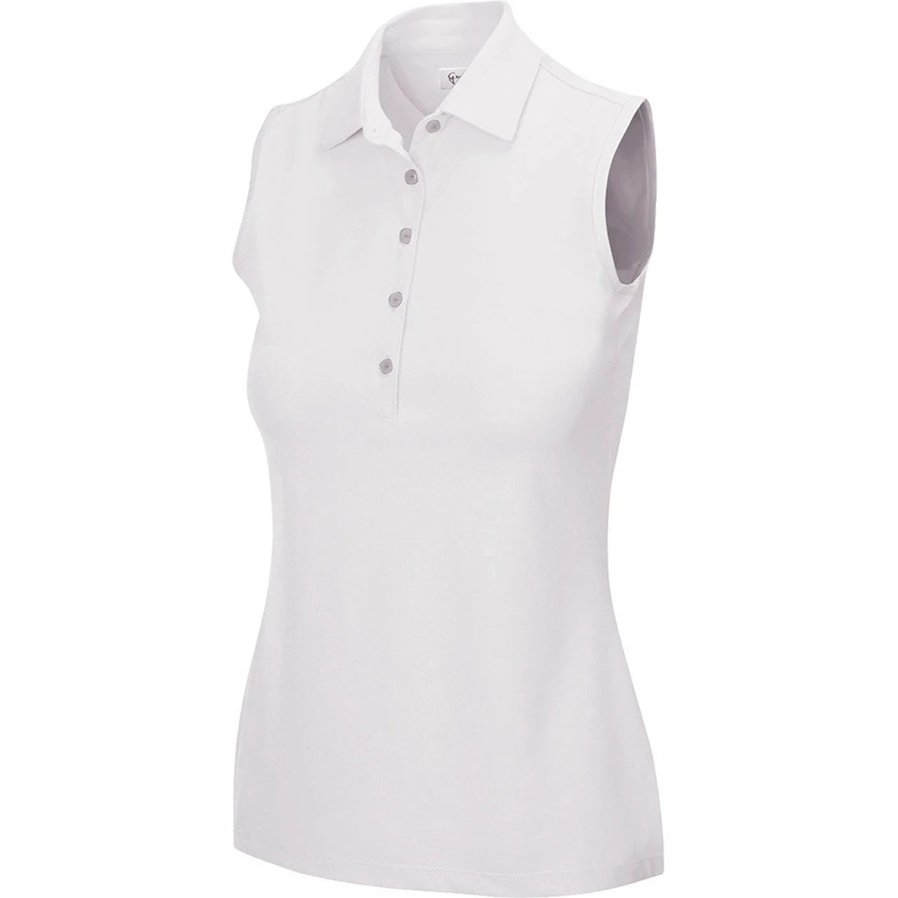 Greg Norman Women's Freedom Micro Pique Sleeveless Polo 10 Greg Norman Women's Freedom Micro Pique Sleeveless Polo - Image 8