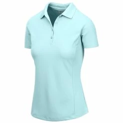 Greg Norman Women's Short Sleeve Protek Micro Pique Polo -Golf Sales Store greg norman womens short sleeve protek micro pique polo blue mist 01 56942.1633463944
