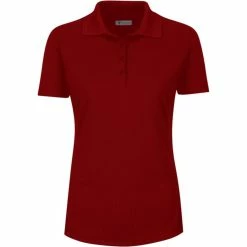 Greg Norman Women's Short Sleeve Protek Micro Pique Polo -Golf Sales Store greg norman womens short sleeve protek micro pique polo cardinal 01 99794.1633463734