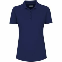 Greg Norman Women's Short Sleeve Protek Micro Pique Polo -Golf Sales Store greg norman womens short sleeve protek micro pique polo navy 01 82144.1633463944