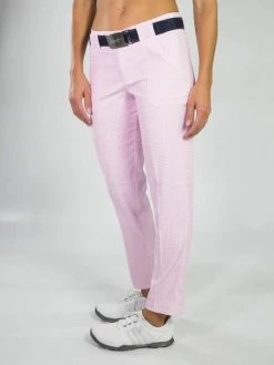 Jofit Belted Cropped Pants - Bloom Check