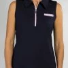 Jofit Sleeveless Pocket Polo - Midnight -Golf Sales Store jofit sleeveless pocket polo midnight midnight 01 46527.1633543957
