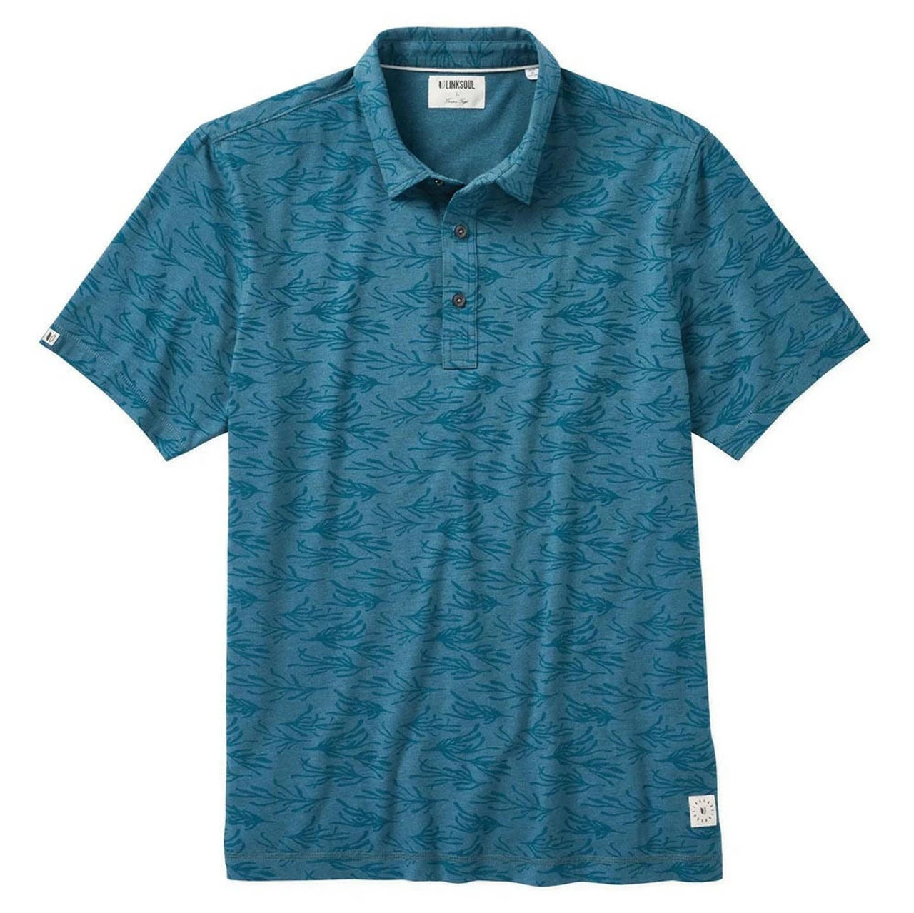 Linksoul Seaweed Print Anza Polo 3 Linksoul Seaweed Print Anza Polo
