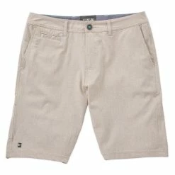 Linksoul Solid Boardwalker Shorts -Golf Sales Store linksoul solid boardwalker short khaki 01 19660.1659042677