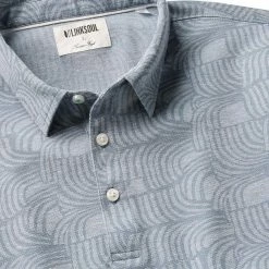 Linksoul Wave Print Oxford Polo -Golf Sales Store linksoul wave print oxford polo river 02 82213.1676588323