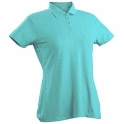 Nancy Lopez Grace Short Sleeve Polo -Golf Sales Store nancy lopez grace short sleeve polo aqua 01 73765.1633540312
