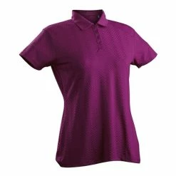 Nancy Lopez Grace Short Sleeve Polo -Golf Sales Store nancy lopez grace short sleeve polo dark magenta 01 53342.1633540312
