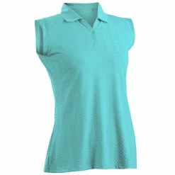 Nancy Lopez Grace Sleeveless Polo -Golf Sales Store nancy lopez grace sleeveless polo aqua 01 73180.1633541705