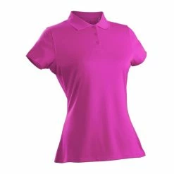 Nancy Lopez Luster Short Sleeve Polo -Golf Sales Store nancy lopez luster short sleeve polo hot pink 01 07533.1633466364