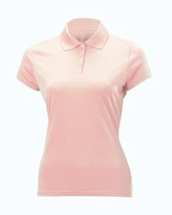 Nancy Lopez Luster Short Sleeve Polo -Golf Sales Store nancy lopez luster short sleeve polo peony 01 48862.1633466364