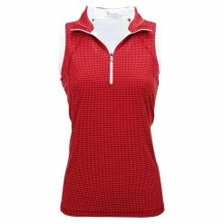 Nancy Lopez Zone Sleeveless Polo -Golf Sales Store nancy lopez zone sleeveless polo cherry 01 24470.1648053527