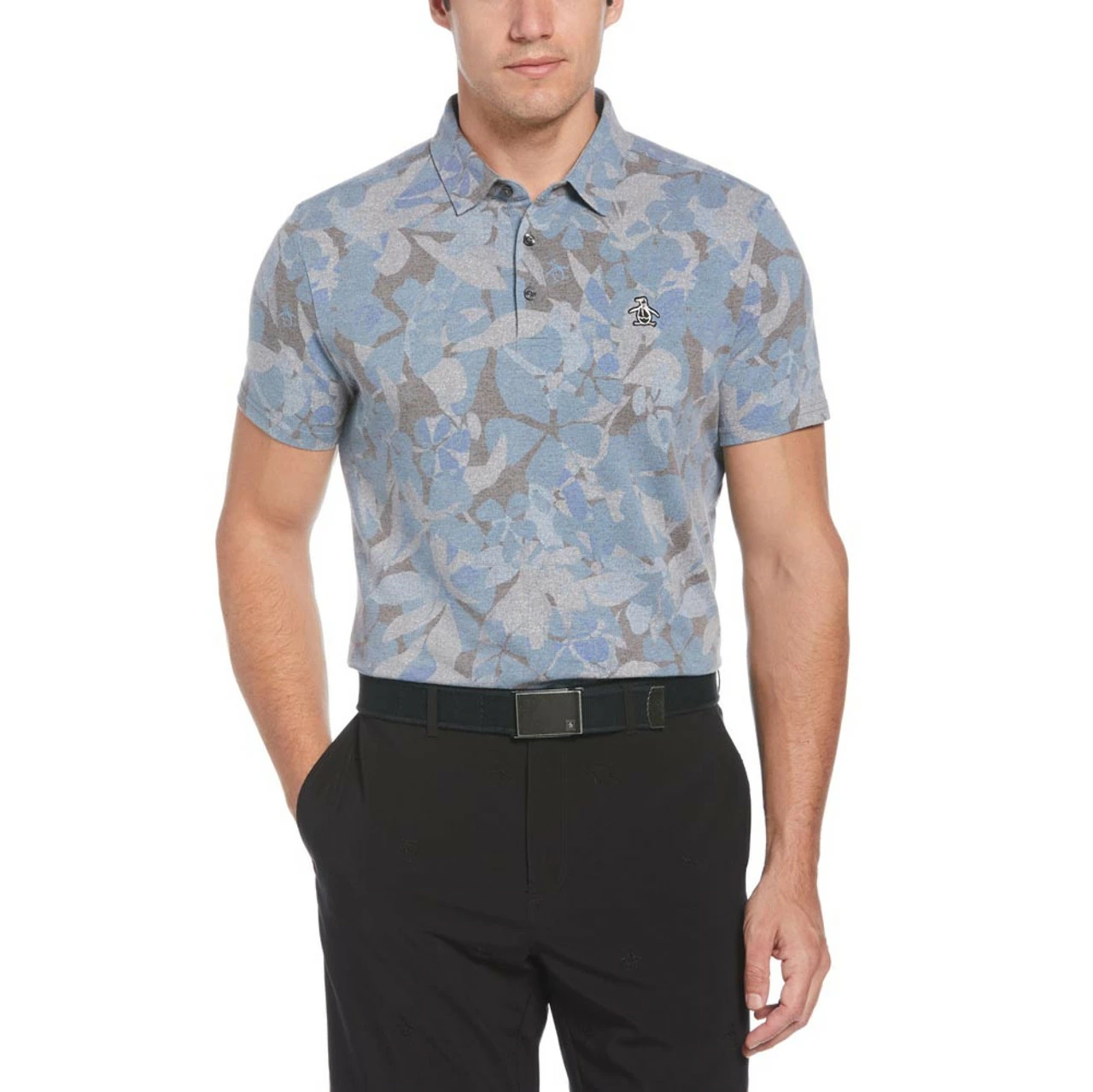 Original Penguin Filtered Floral Camo Print Polo