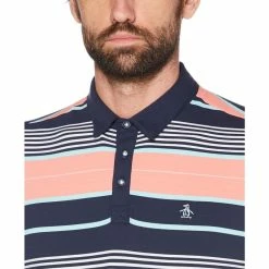 Original Penguin Roadmap Stripe Polo 7 Original Penguin Roadmap Stripe Polo -Golf Sales Store original penguin roadmap stripe polo black iris 03 65618.1659043124