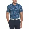 Original Penguin Whimsical Tropical Print Polo -Golf Sales Store original penguin whimsical tropical print polo black iris 01 84209.1652883632