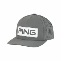 Ping Tour Vented Delta Hat -Golf Sales Store ping tour vented delta hat grey 01 19131.1652363404